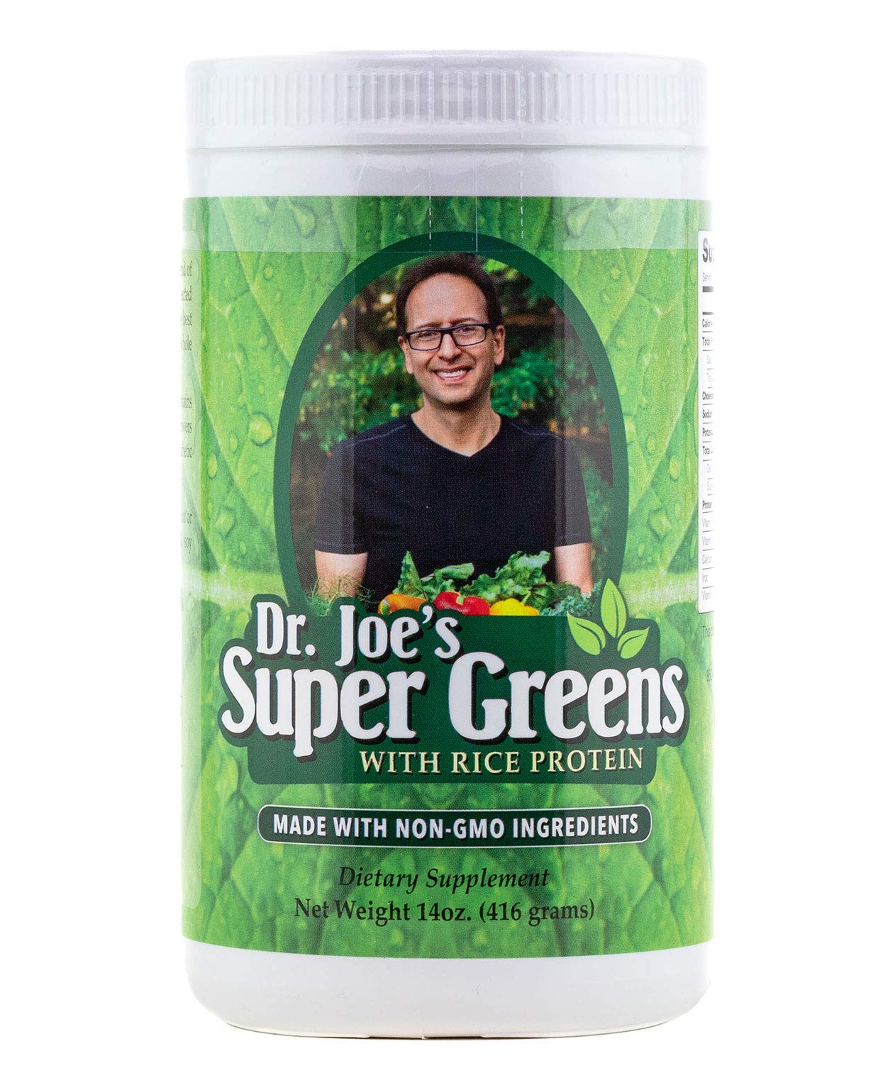 Dr. Joe's Super Greens - Vegan, Green, Superfood Powder with Rice Protein