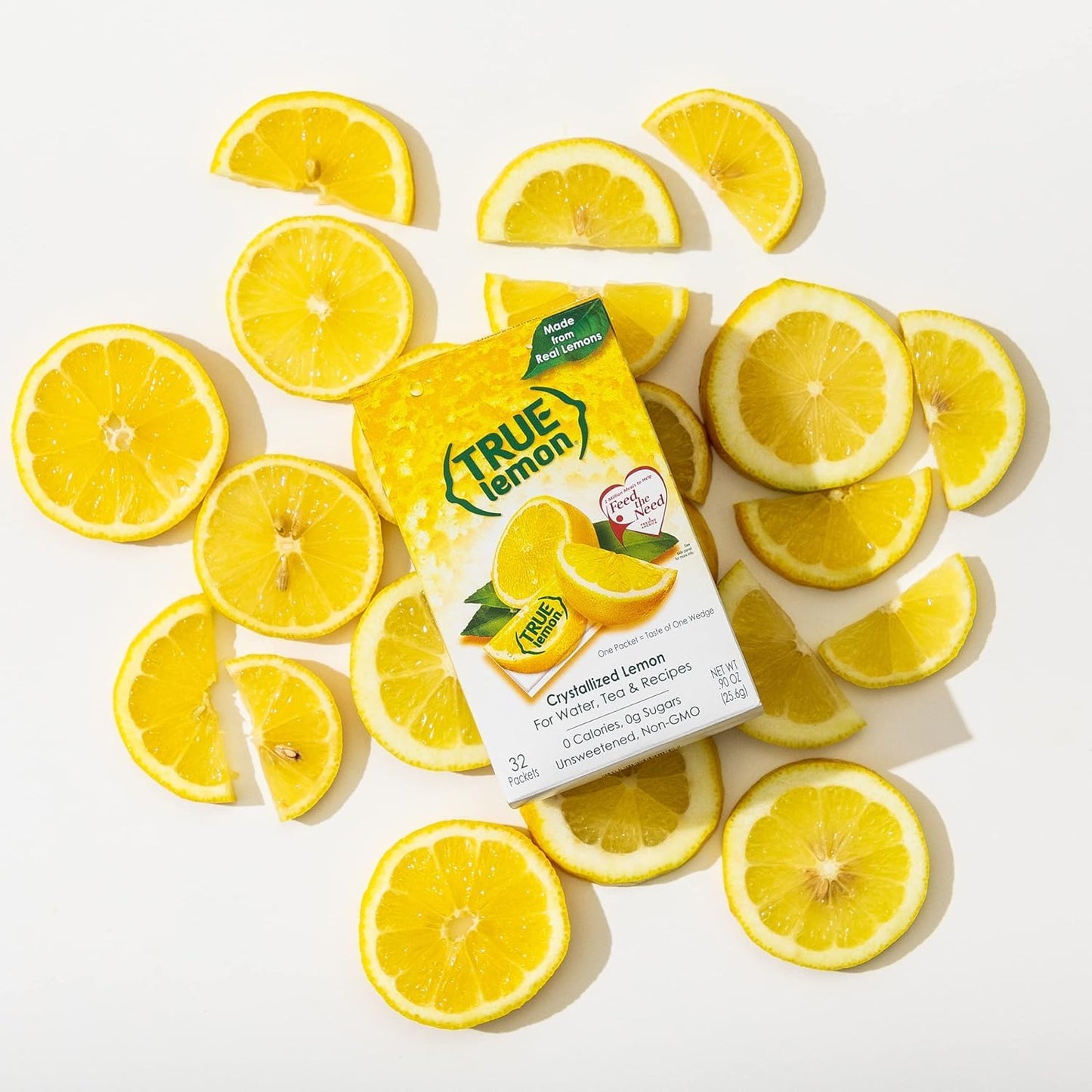 BLUE RIBBON Crystallized Lemon Mix for Drinks 32 ct Pack of 2