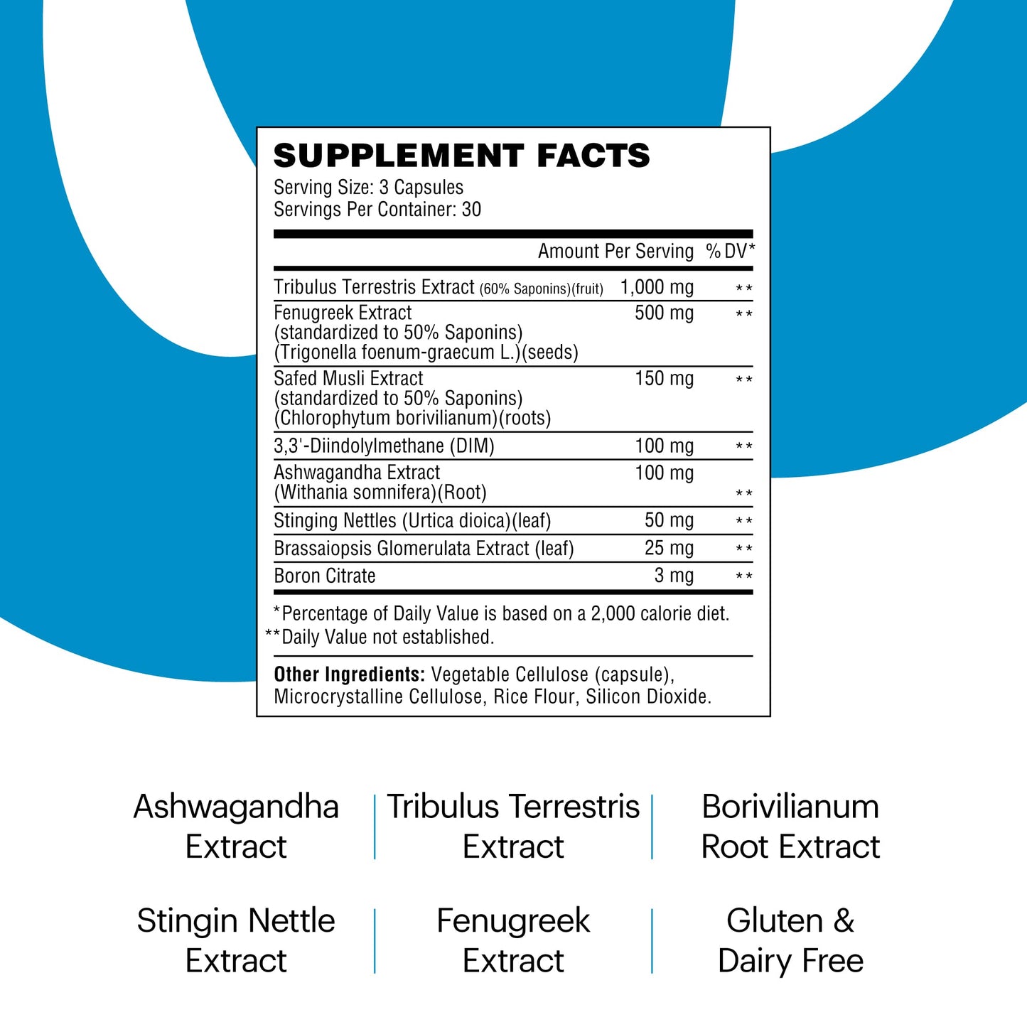 Wellthy Enhance Testosterone Supplement and Estrogen Blocker for Men (90 Pills)
