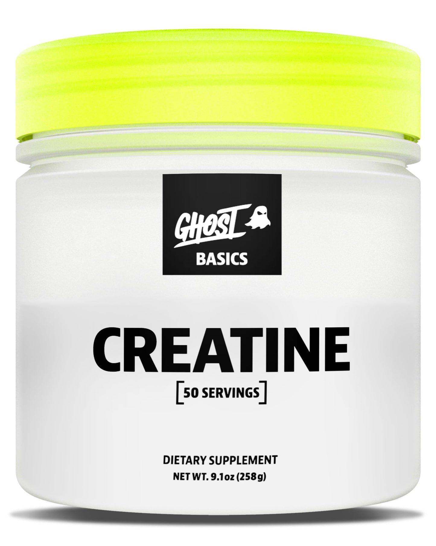 GHOST Basics Creatine Powder, 50 Servings, 9.1 Oz