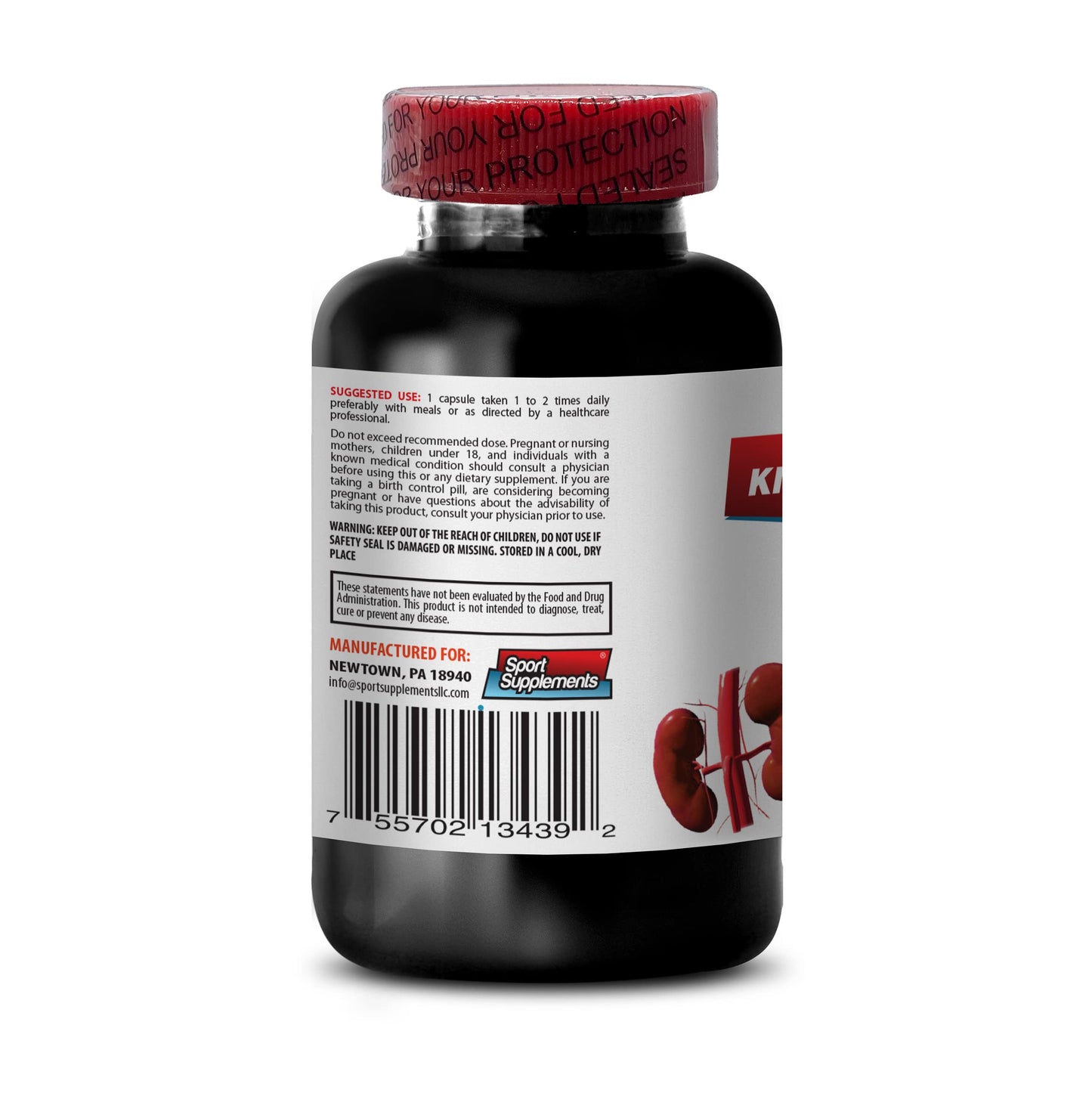 Immune Support Dietary Supplement - Kidney Support - Cranberry Vitamins, Kidney Cleanse, Kidney Cleanse Detox & Repair Formula, Kidney Supplement, Liver and Kidney Supplement - 1 Bottle 60 Caps