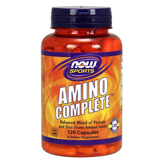 NOW Amino Complete, 120 Capsules (Pack of 2)