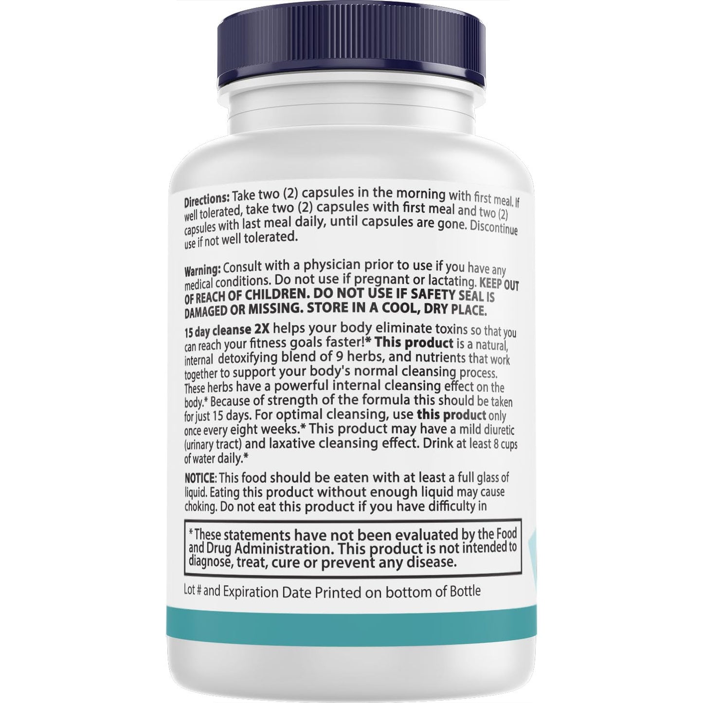 15 Day Cleanse 2X - Double Gut & Colon Support - Advanced Gut Cleanse Detox for Women & Men with Alfalfa, Cascara Sagrada, Probiotics & Psyllium Husk - Non-GMO - Made in USA - 60 Capsules (4 Bottles)