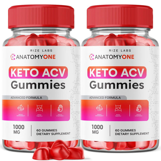 rize labs - AnatomyOne Keto ACV Gummies Advanced Weight Loss with Apple Cider Vinegar Supplement Belly Fat Extra Strength Gummy (120 Gummies)