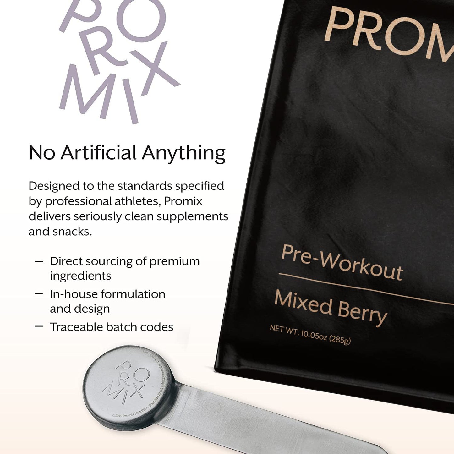 Promix Pre-Workout Powder, Mixed Berry - Maximize Focus & Performance - Helps Muscle Gain, Endurance & Enhanced Energy - Vitamin B12, Caffeine, Beta-Alanine & L-Tyrsosine - Gluten & Dairy-Free