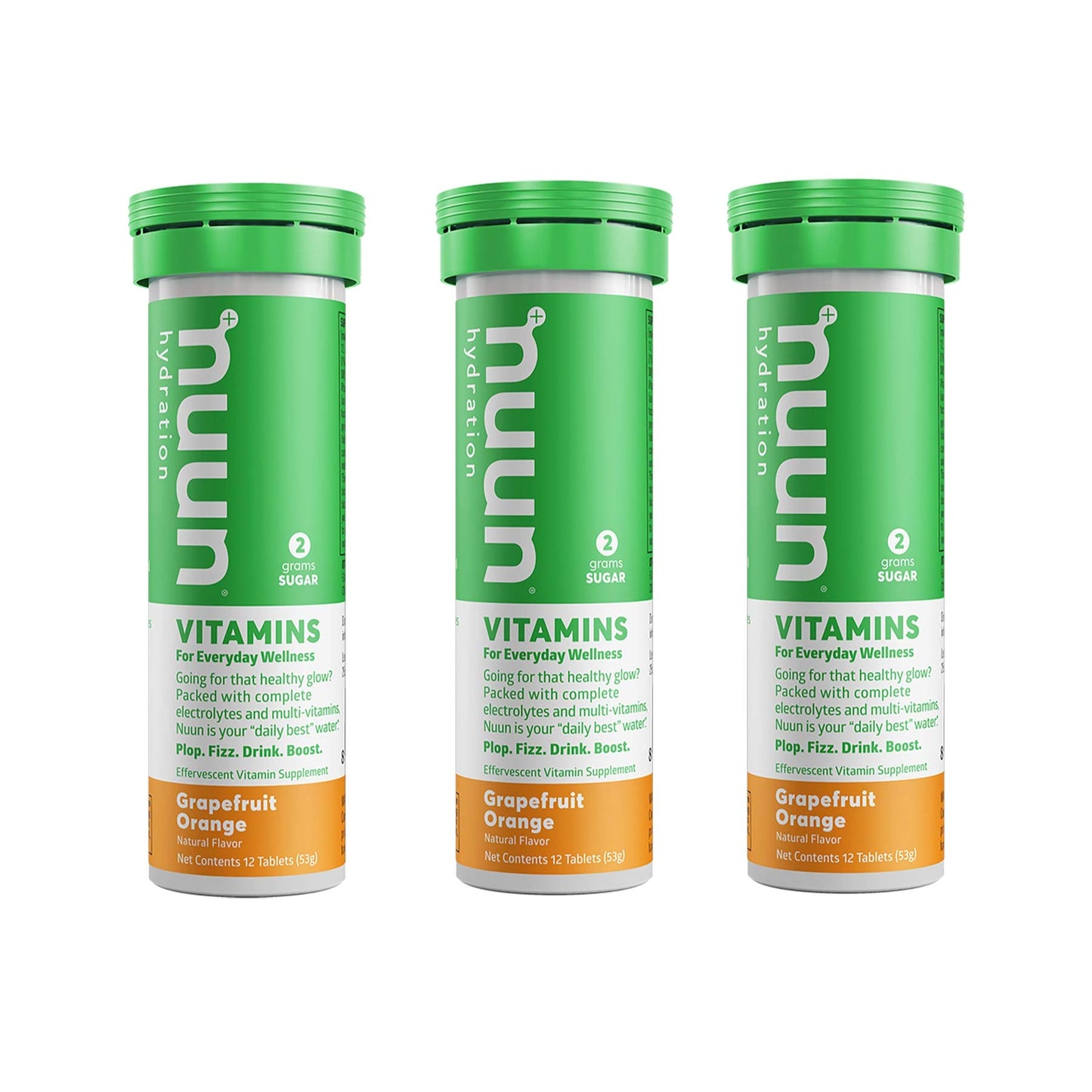 Nuun Vitamins: Grapefruit Orange Daily Hydration Supplement (3 Tubes of 12 Tabs)3
