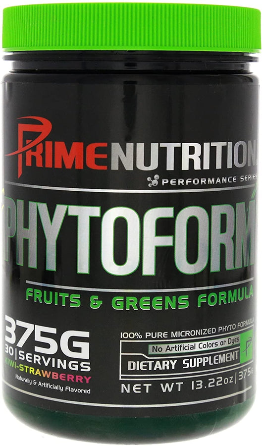 Phytoform | Fruits & Greens | Prime Nutrition | 375g | 30 Servings (Kiwi-Strawberry)