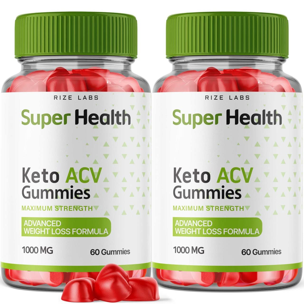 rize labs - Super Health Keto ACV Gummies - Advanced Weight Loss Formula for Belly Fat, Apple Cider Vinegar Superhealth Gummy Supplement (120 Gummies) (Pack of 2)