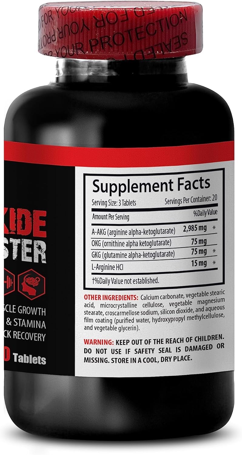 nitric oxide pills for men - NITRIC OXIDE SUPPLEMENT - Arginine for workouts,, OKG workout supplement, nitric oxide supplement pills, nitric oxide exercise performance, muscle growth 1 Bot 60 Tabs