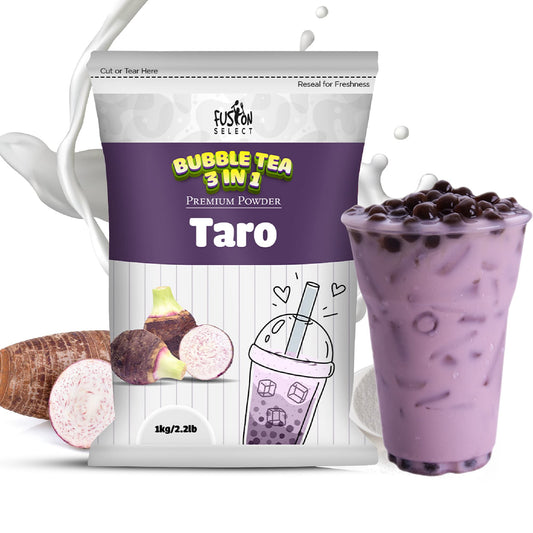 Fusion Select 22lb Taro Milk Tea Powder Taro Powder For Bubble Tea Flavored 3in1 Drink Powder with Cream  Sugar  Instant PreMixed Beverage for Hot or Cold Blends or Yummy Frappes