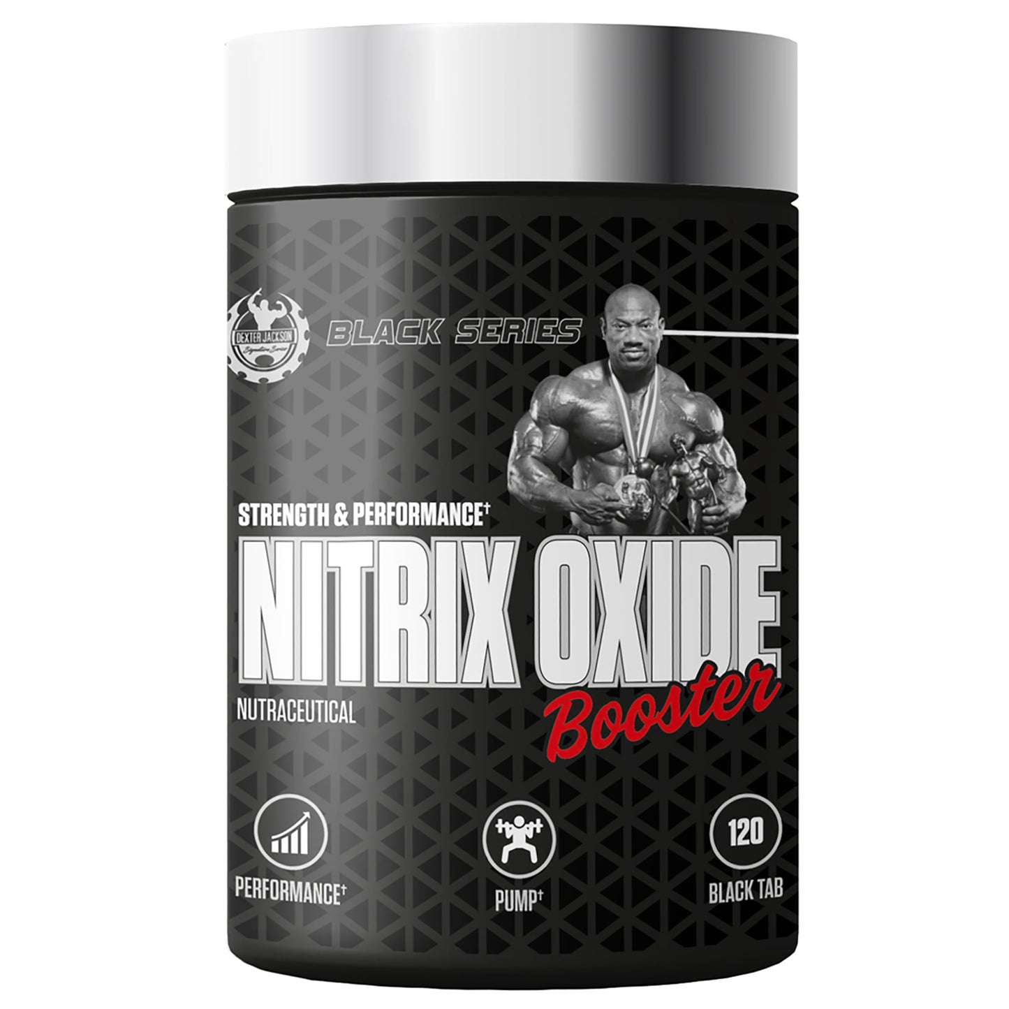 DEXTER JACKSON Black Series Nitrix Oxide Booster | Burns Excess Stored Fats, Boosts Body Metaolism | 60 Tablets, 30 Servings