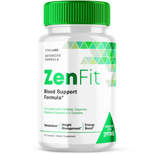 Zenfit Capsules, Zen Fit Blood Support Formula Pills, Zenfit Sugar Support, Zen Fit Advanced Formula Natural Keto Support Supplement, ZenFit Blood Capsules Dietary Supplement (60 Capsules)