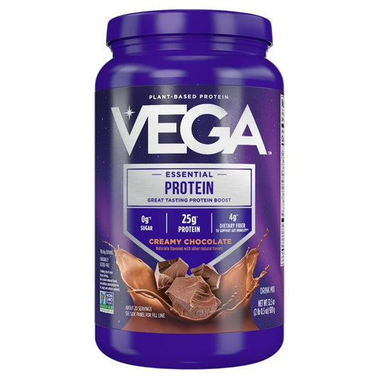 Vega Original Protein Powder, Creamy Chocolate Plant Based Protein Drink Mix for Water, Milk and Smoothies, 32.5 oz (Packaging May Vary)