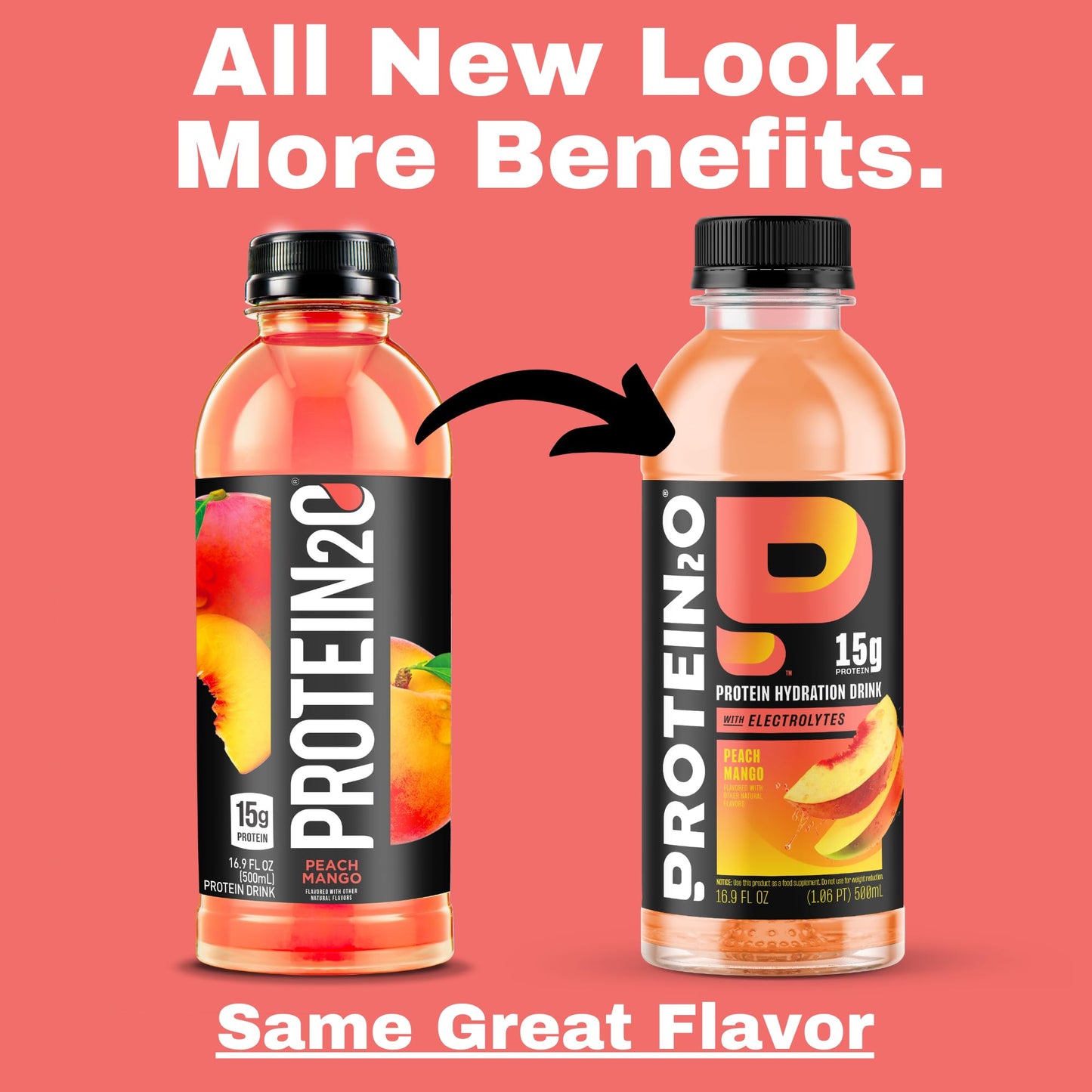 Protein2o 15g Whey Protein Isolate Hydration Drink, 350mg of Electrolytes, Vitamins B5 & B6, Low Sugar, Flavor Fusion Variety Pack, 16.9 oz Bottle (Pack of 12)