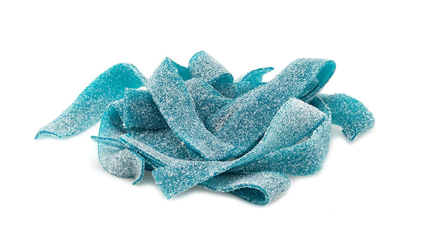 Smarty Stop Sour Gummy candy Strips Blue Raspberry 1 Pound Bag