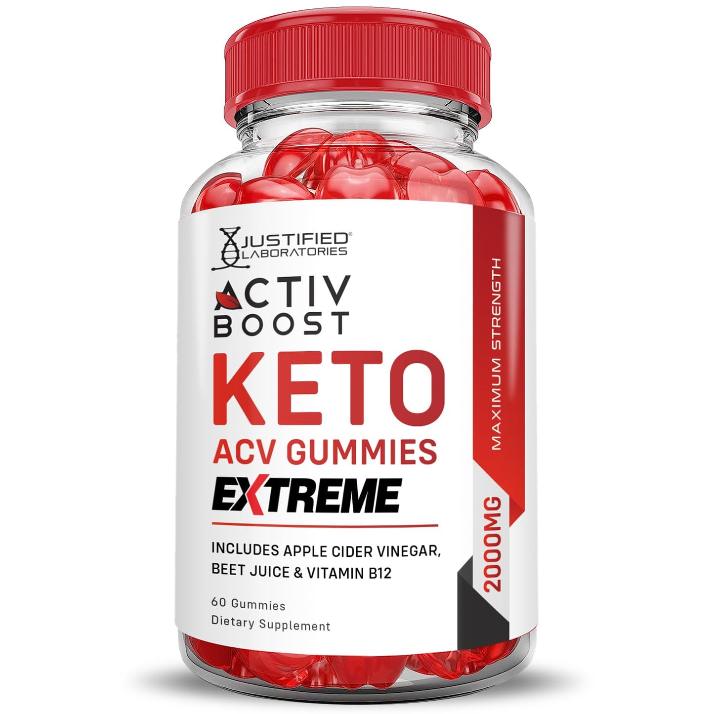 (2 Pack) Activboost Keto ACV Gummies Extreme 2000MG Active Boost Keto Gummies Apple Cider Vinegar Activ Boost Formulated with Pomegranate Beet Juice Powder B12 Vegan Non GMO 120 Gummys