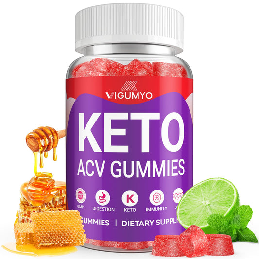 Keto ACV Gummies 1500mg Advanced Apple Cider Vinegar Gummies with B12, Boost Immue, Energy, and Digestive Health- Vegan, Gluten-Free