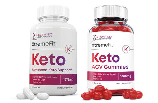Justified Laboratories Xtreme Fit Keto ACV Gummies 1000MG + Keto ACV Pills 1275MG