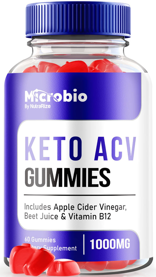 NutraRize MicroBio Keto ACV Gummies, Official Keto + ACV Supplement, All Natural Micro Bio, Apple Cider Vinegar Reviews (60 Gummies)