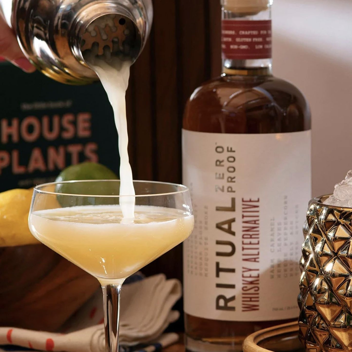 Ritual Zero NonAlcoholic Whiskey Alternative with 5 Pack of Q Mixers Ginger Beer for your favorite AlcoholFree Mixed Drink