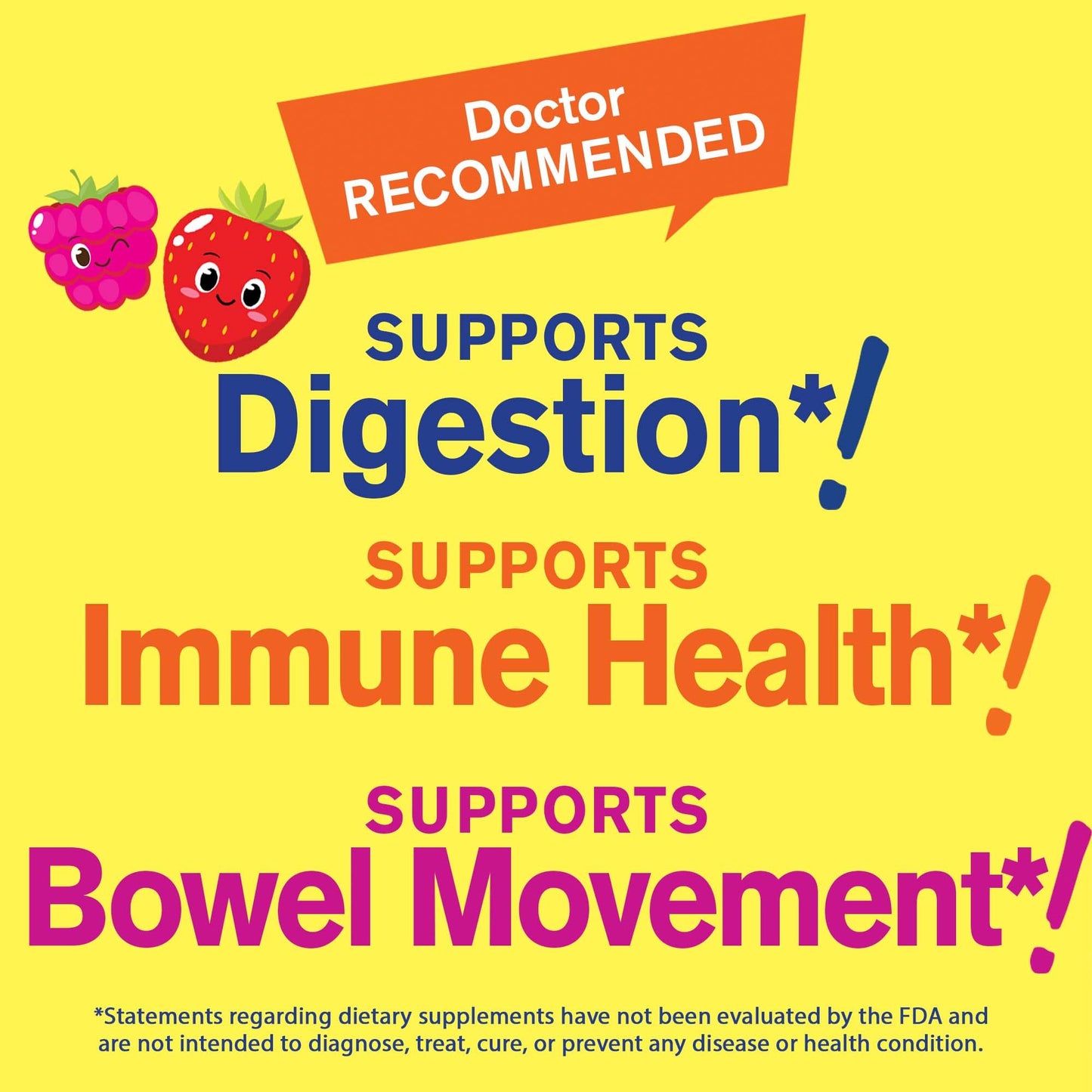 WellYeah Sugar Free Fiber Gummies for Kids (4g)| Digestive Supprt |Prebiotic Fiber Supplement | 60 Count