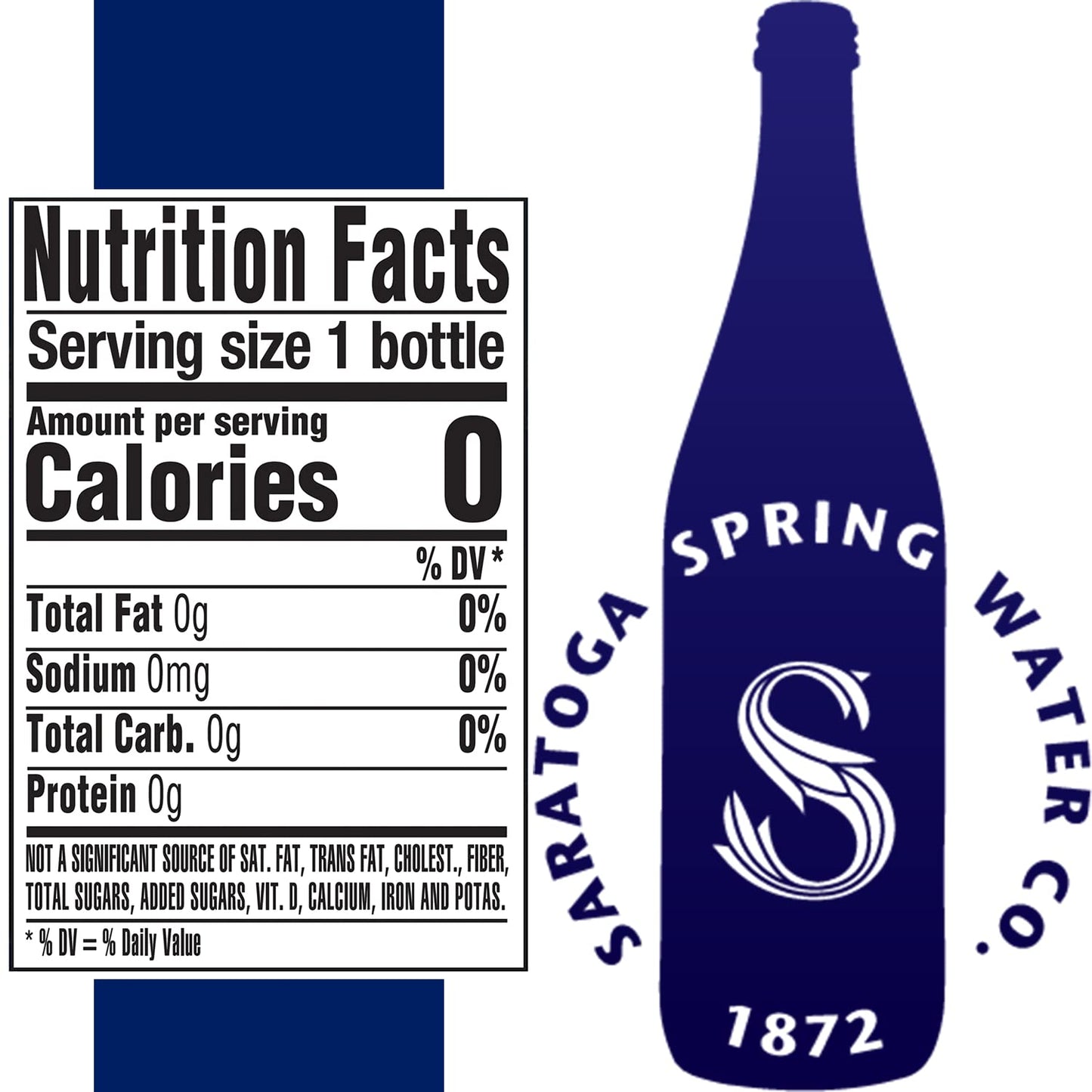 Saratoga Natural Spring Water  12 oz NonCarbonated Pack of 24