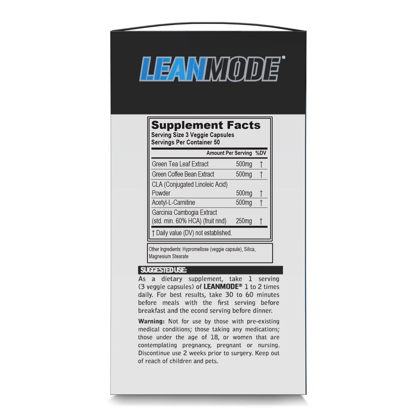 EVL Weight Loss Support Stack - Trans4orm Thermogenic Fat Burner & Metabolism Support Pills with Green Coffee Bean Extract and Forskolin Plus LeanMode Non-Stimulant