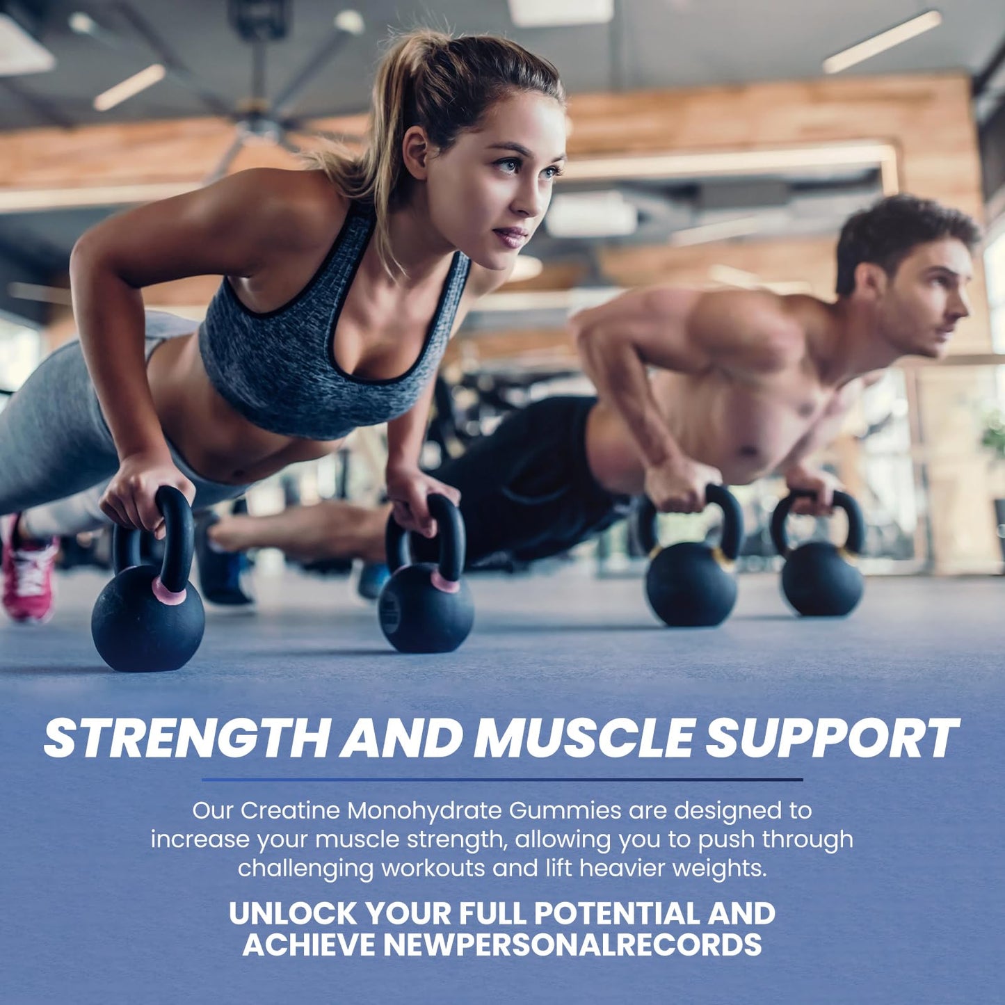 Creatine Chewable Gummies - 2000mg Creatine Monohydrate Tablet Chews, Fast Absorbing, Easy Digesting Chews for Men and Women, Improve Recovery, Build Muscle, Strength & Endurance - 120Count, 2pack