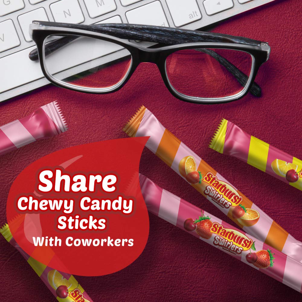 STARBURST Swirlers Sticks Chewy Candy Share Size 296 oz Bag Pack of 10