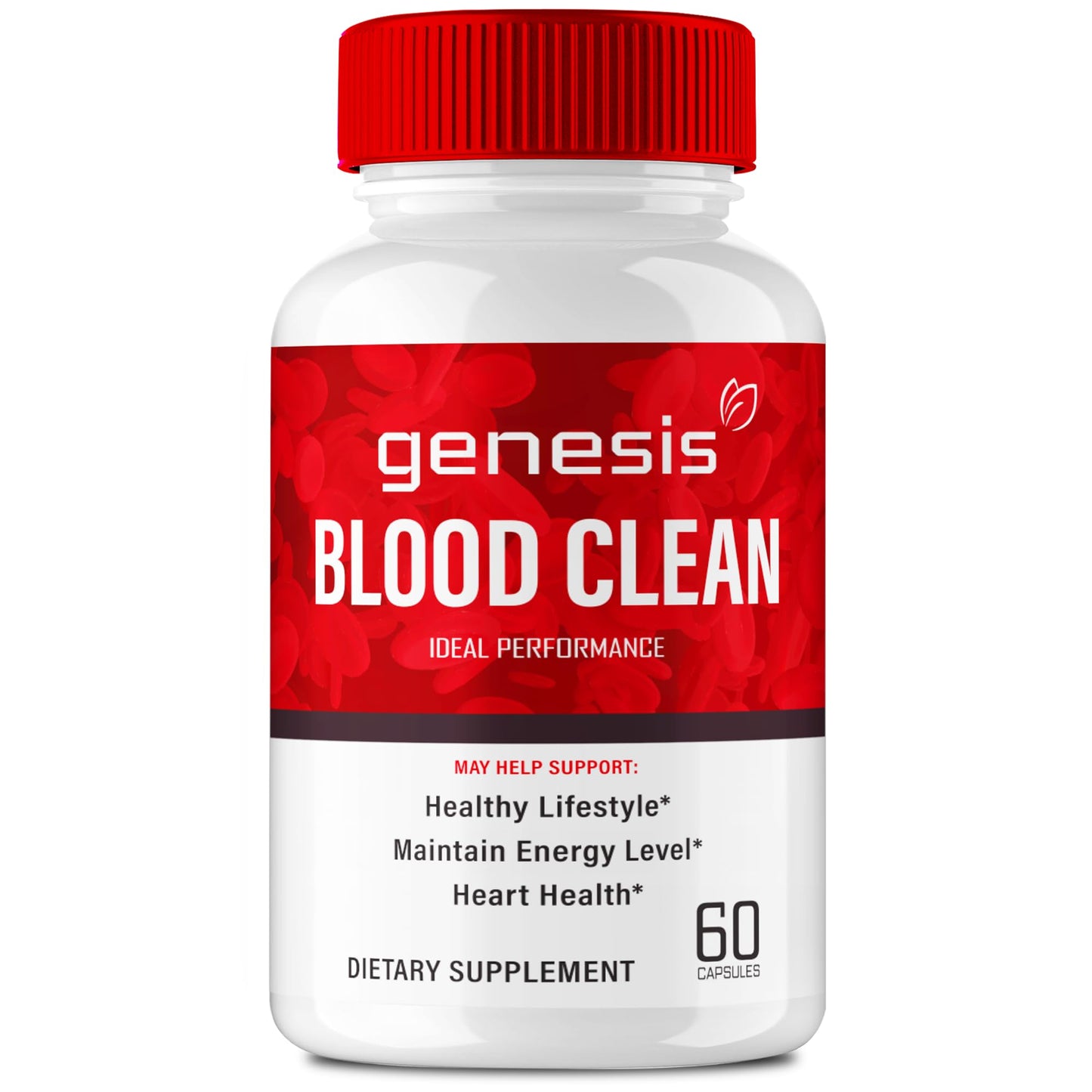 Genesis Blood Clean Capsules - Advanced Formula Supplement for Maximum Strength - Natural Blood Vessel Cleaner, GenesisBlood Clean Pills, GenesisBloodClean Pastillas Reviews (60 Capsules)