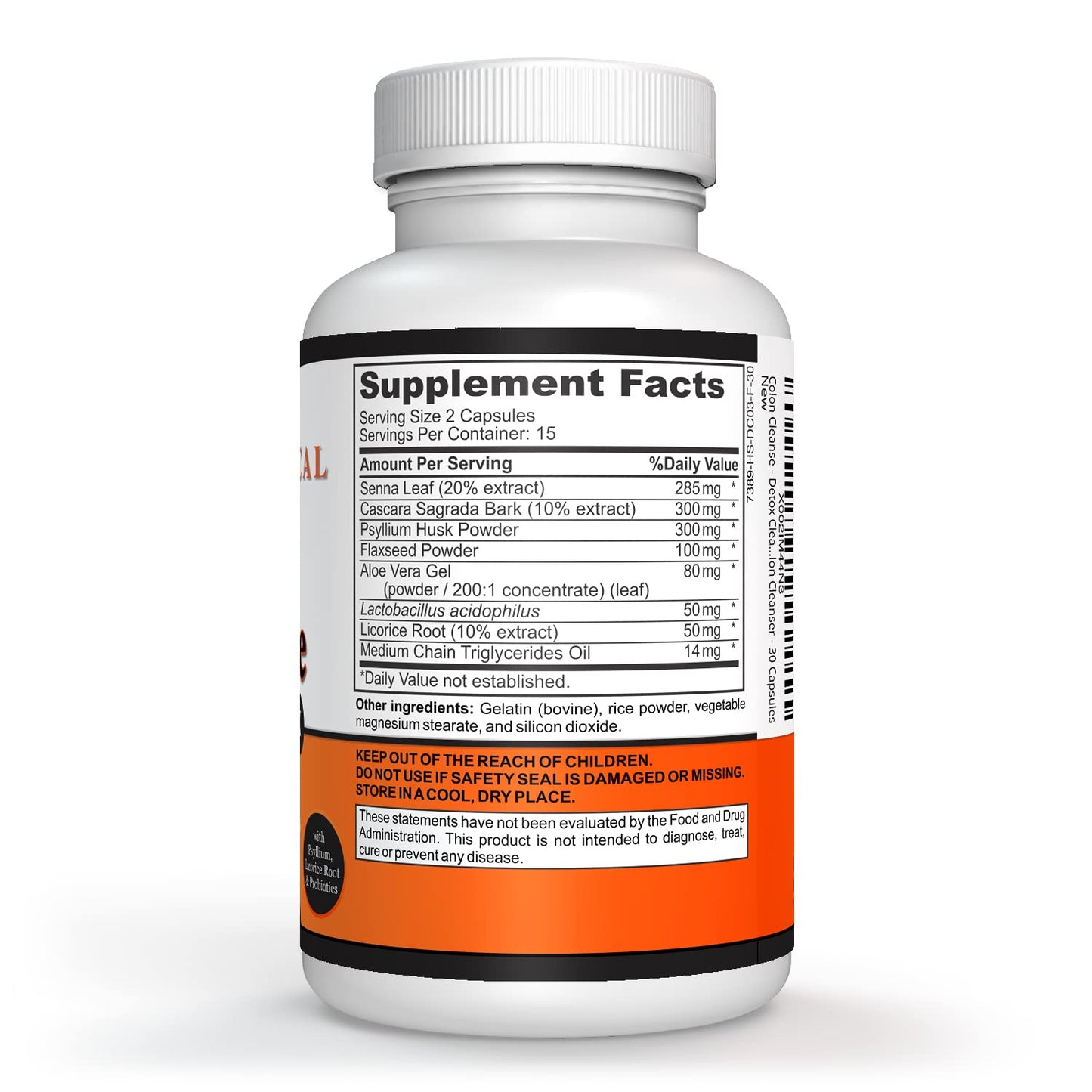 Sigmaceutical 1 Day Colon Cleanse - Detox Cleanse - Bowel Cleanse & Laxative - Bowel Detox - Colon Cleanser & Detox - 30 Capsules