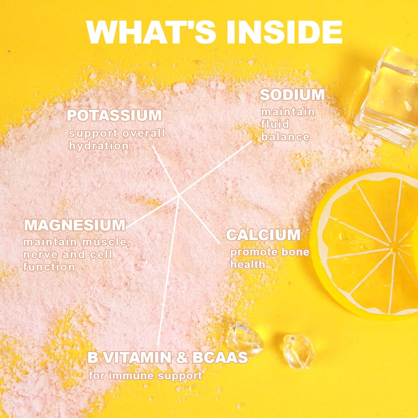 Sugar Free Electrolytes Powder (Lemon Lime) -Enhanced with BCAAs, Vitamins-Fruit Liquid Daily IV Electrolyte Drink Mix for Rapid Hydration & Recovery- No Sugar & Keto, Non-GMO, 75 Servings