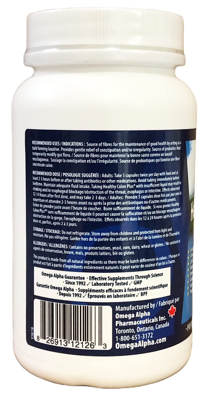 Omega Alpha Healthy Colon Plus 180 Capsules
