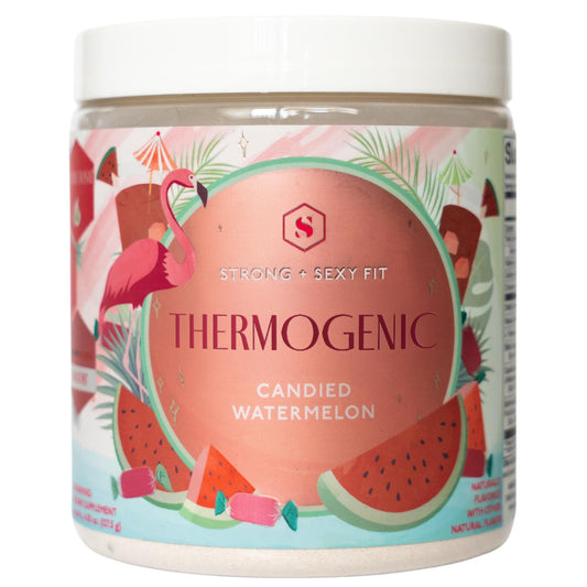 Strong + Sexy Fit, Weight and Diet Support Health Supplement, Workout Drink Powder for Natural Energy, Appetite Control, and Metabolism Support, Supplement for Women, Candied Watermelon Flavor, 30 Svg