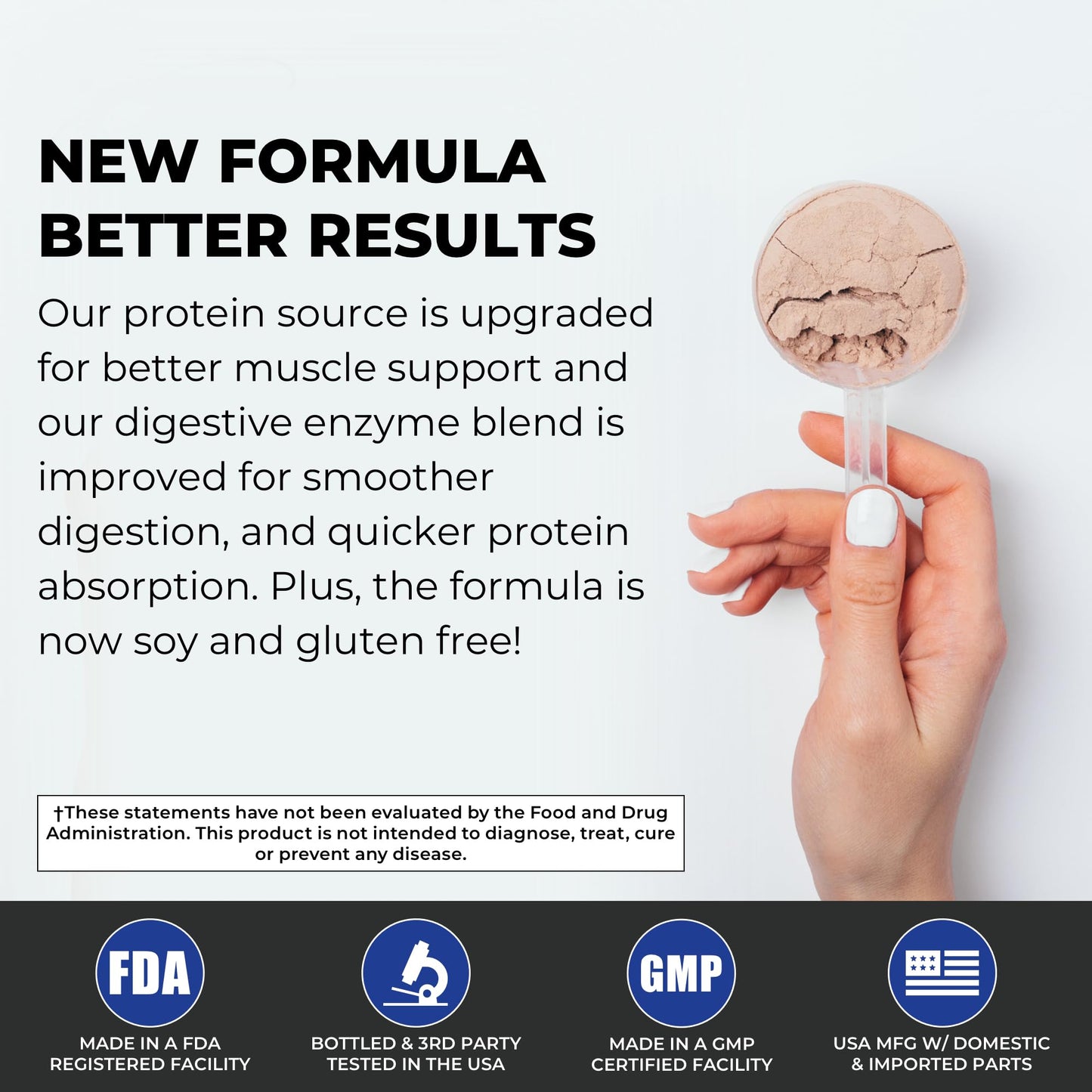 POWERLIFE Tony Horton High Impact Plant Protein Powder with 3000 MG of HMB, Plant-Based, No Sugar Added, Vegan, Keto Friendly, Non-GMO (Chocolate - New Formula)