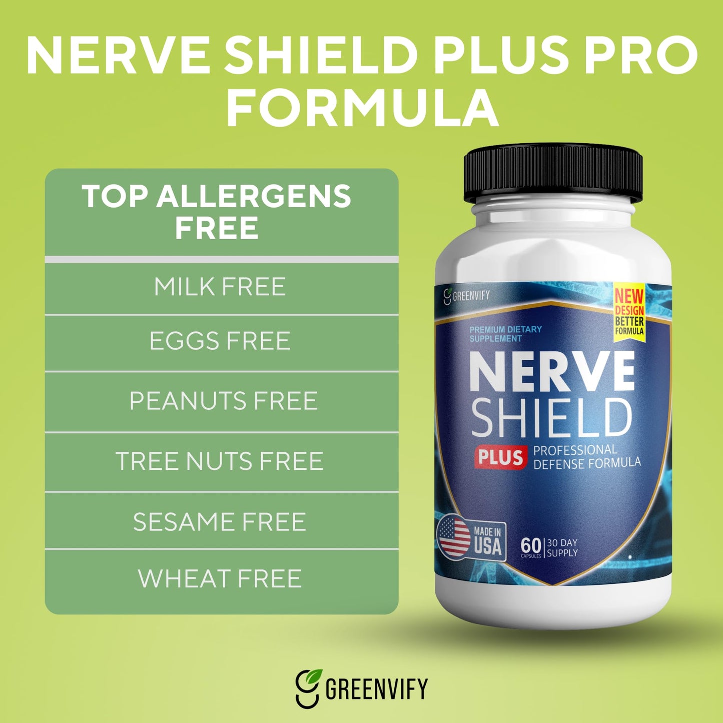 GREENVIFY Nerve Shield Plus Pro - Advanced Nerve Formula with Essential Ingredients for Relief and Comprehensive Long-Term Support of Nerve Health (5)