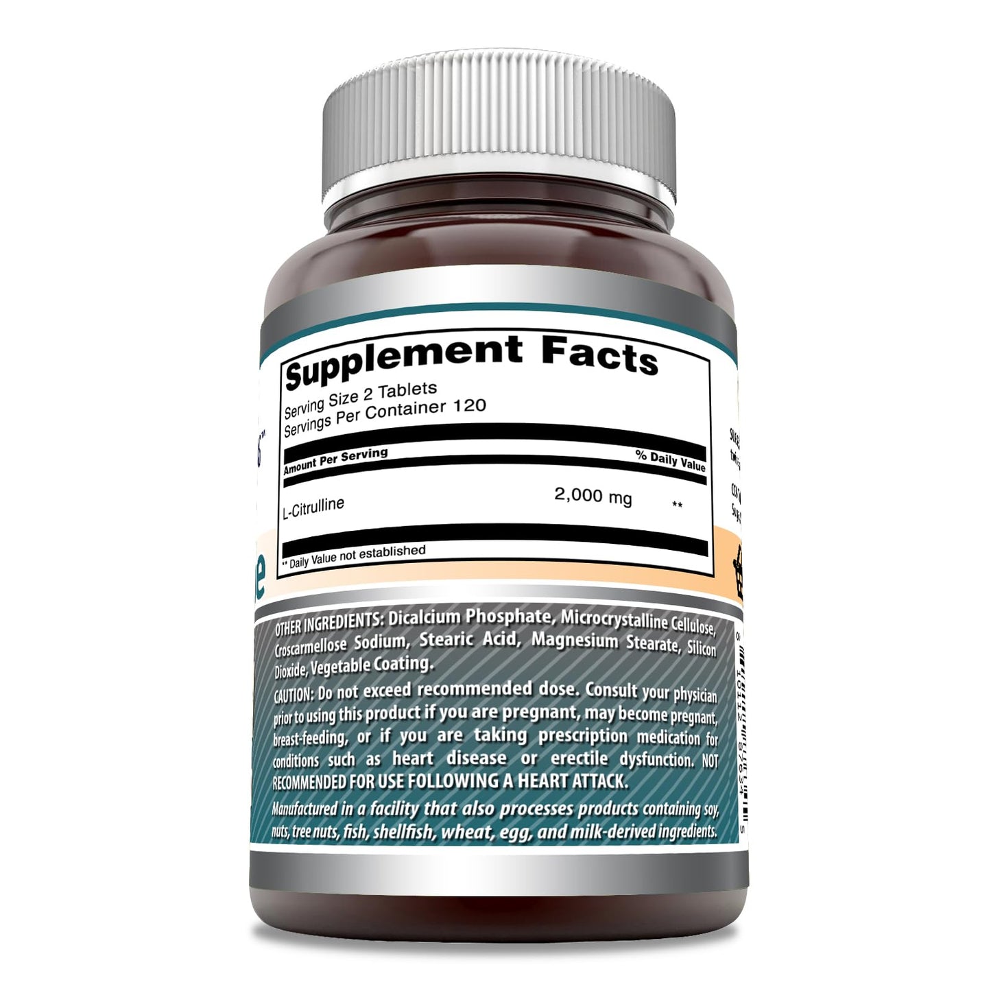 Amazing Formulas L Citrulline 2000 Mg Per Serving Tablets | Amino Acid Supplement for Men & Women | Non-GMO | Gluten Free | Made in USA (240 Count)