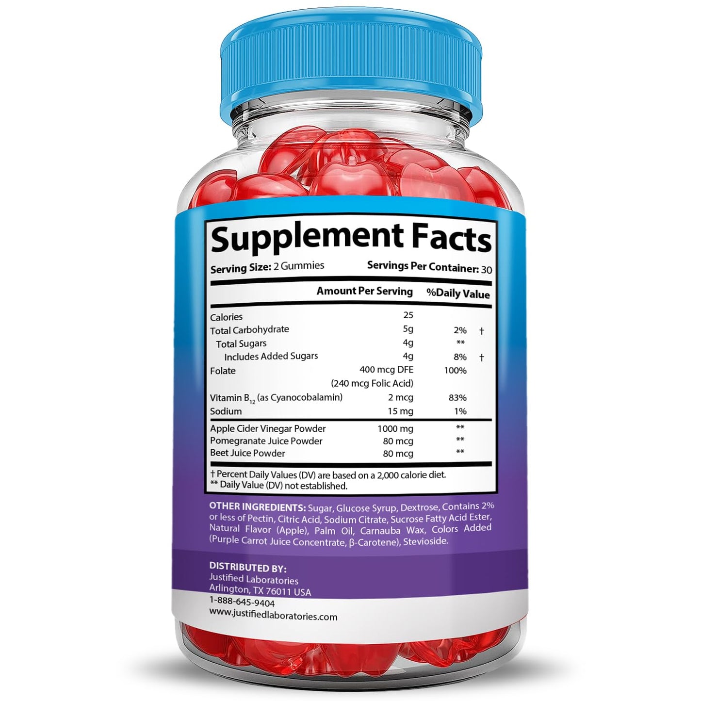 Apple Cider Vinegar Gummies 1000MG Keto Blast Keto ACV Gummies Advanced Formula Formulated with Pomegranate Beet Juice Powder B12 Vegan Non GMO 120 Gummys