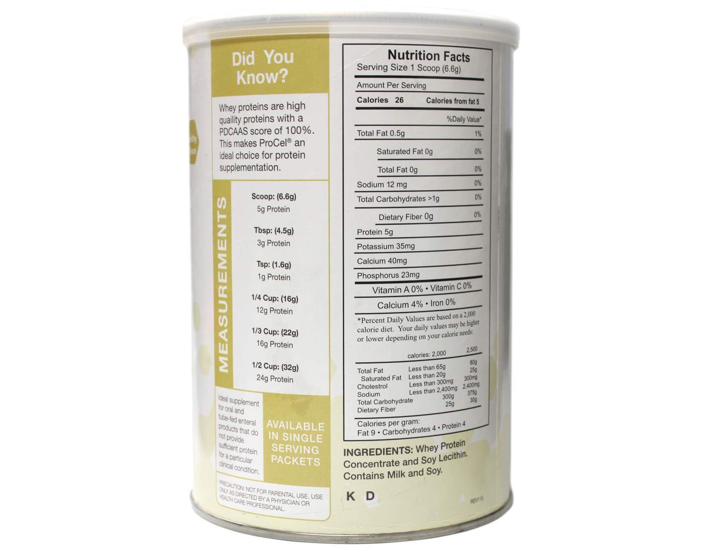 Procel Protein Powder, 10 Oz Can