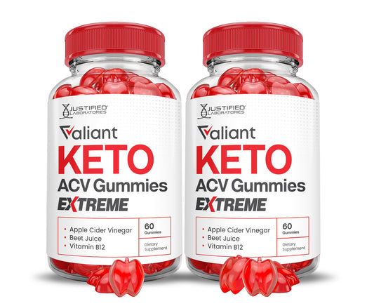 (2 Pack) Valiant Keto ACV Gummies Extreme 2000MG Valant Keto Gummies Apple Cider Vinegar Formulated with Pomegranate Beet Juice Powder B12 Vegan Non GMO 120 Gummys