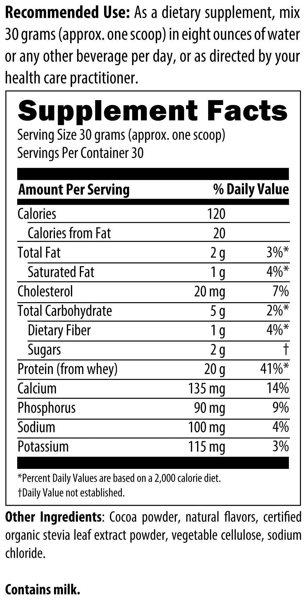Designs for Health WheyCool - Grass Fed Whey Protein Powder Supplement with 20g Protein, May Support Athletes, Muscles + Energy - Non-GMO + Gluten-Free, Chocolate (30 Servings / 900g)