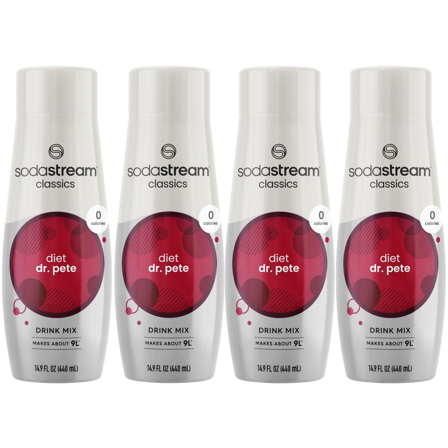 SodaStream Diet Dr Pete 148 Fl Oz Pack of 4  Packaging May Vary