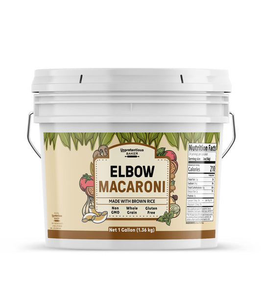 Unpretentious Brown Rice Elbow Macaroni 1 Gallon Whole Grain Pasta Gluten Free