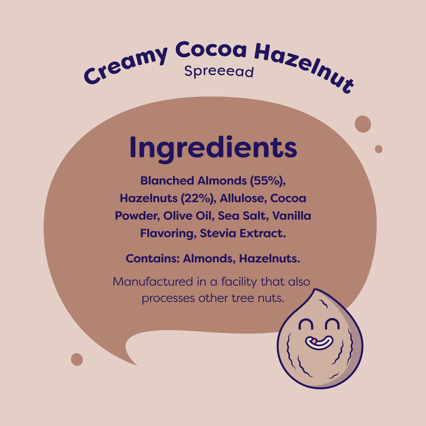 Paranice  Creamy Cocoa Hazelnut Spread  77 Almond and Hazelnut  Sugar Free  Keto and Vegan  Gluten Free  Dairy Free  Palm Oil Free  Erythritol Free  10 Oz  Pack of 1