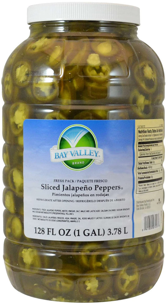 Bay Valley Foods Sliced Jalapeno Pepper 1 Gallon  4 per case