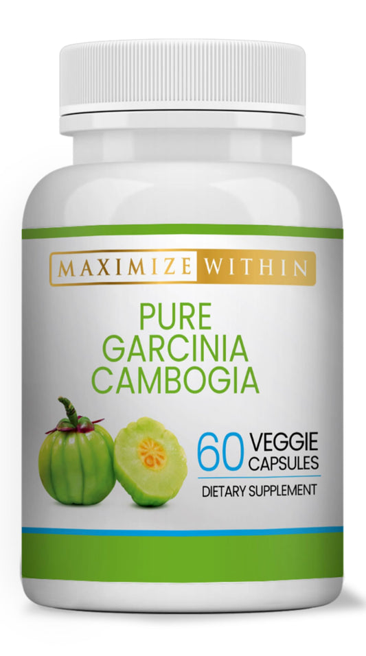 Maximum Slim 100% Pure Garcinia Cambogia Supplement - HCA Extract - Weight Support Formula for Men & Women - Non-GMO, Gluten Free - 60 Capsules