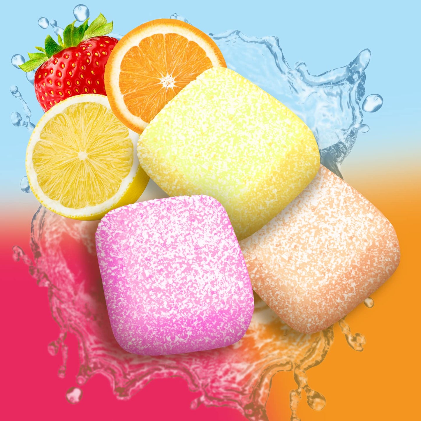 EXTRA Refreshers Fruit Mix Sugar Free Chewing Gum Bulk 40 Piece Bottle Pack of 6