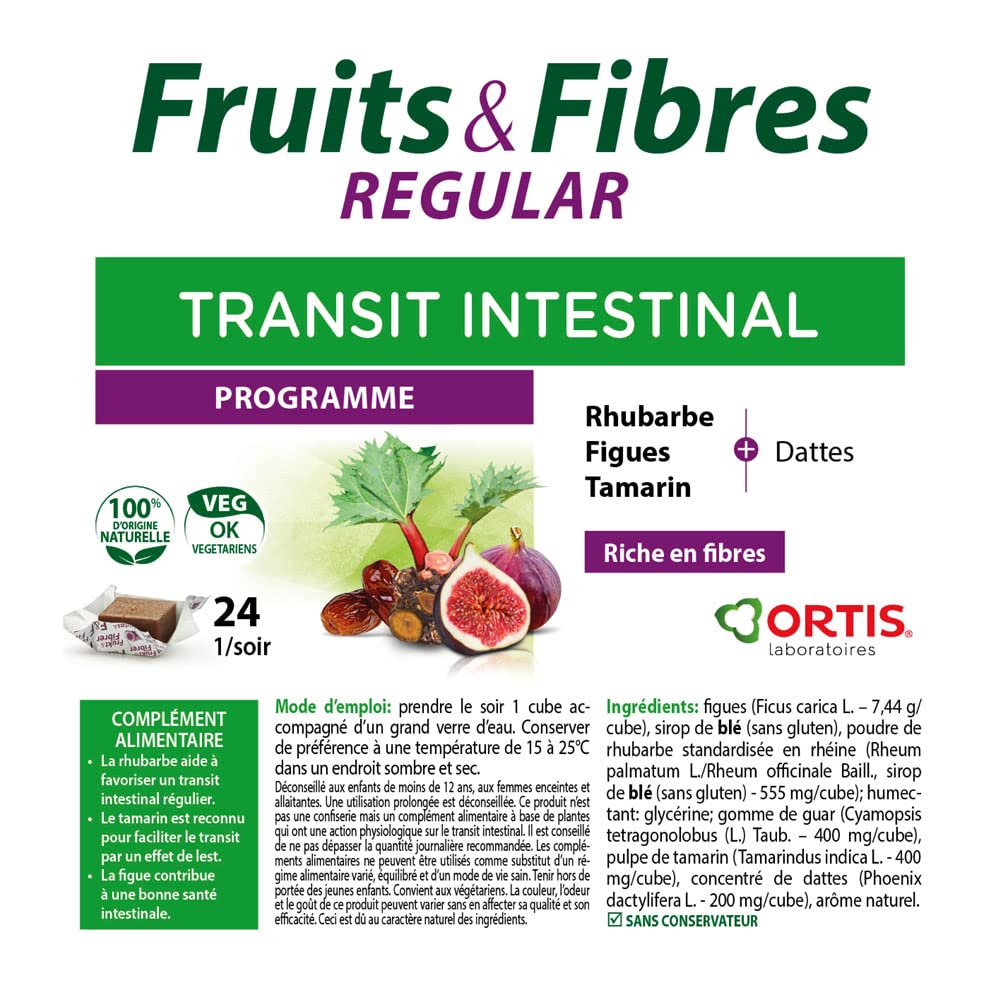 Ortis Fruits & Fibres Regular 24 Cubes