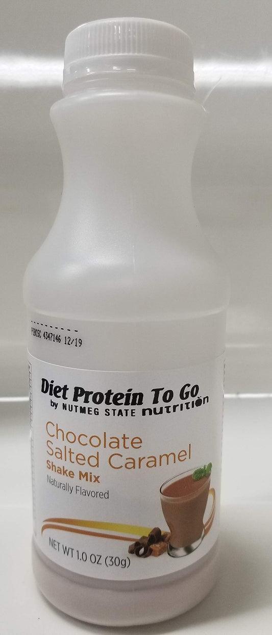 Diet Protein to Go - Chocolate Salted Caramel 6 Pack of Bottles - Low Calorie - Low Carb - High Protein - Weight Loss - Appetite Suppressant - Shakes -